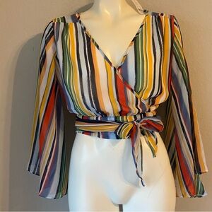 Women’s 7th Avenue Design Studio New York & Company Multi Color Shirt/Blouse S